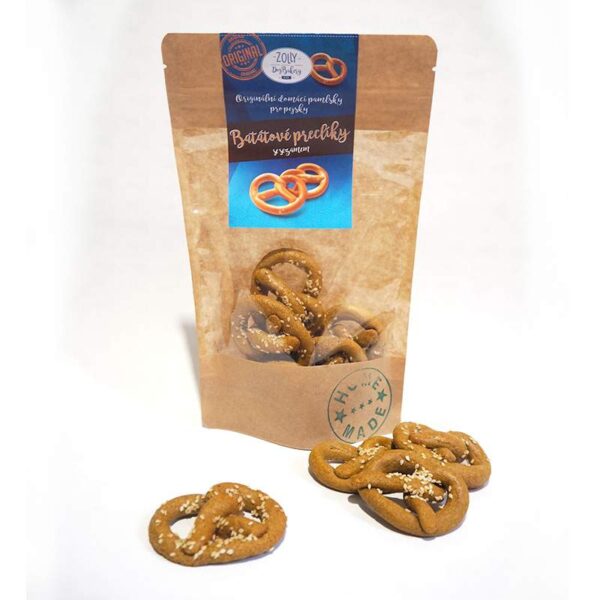 batátové preclíky od zolly dog bakery